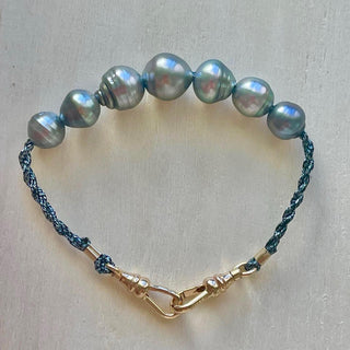 Silver Pearl Bracelet