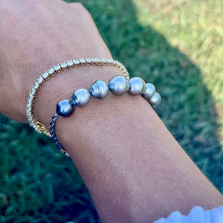 Silver Pearl Bracelet