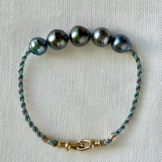 5 Pearl Bracelet in 14K