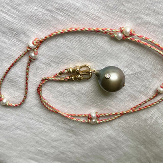 Nine Pearl Chain with Maldives Pearl