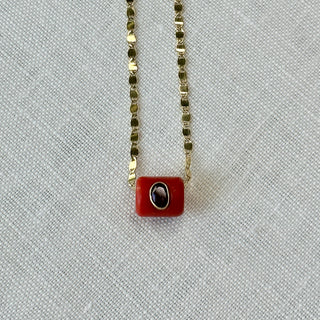 Coral Eye Necklace