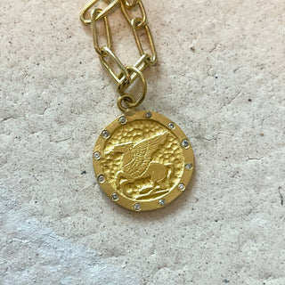 24K Pegasus Medallion